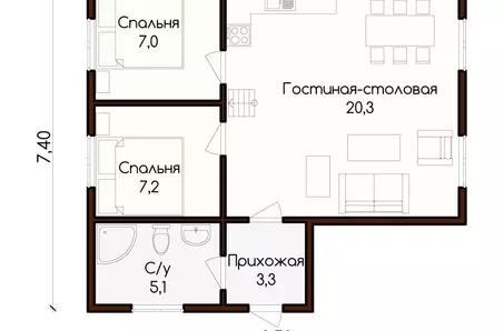 Проект дома "Лесной"